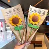 Bucquet de Girasoles Artificiales Cultural y Creativo Ganó el Primer Premio; Flores Artificiales de Girasol; Flores Artificiales; Regalos para Exámenes de Ingreso a Preparatoria y Universidad con Sentido de Ceremonia