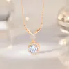 Colar Cauda de Sereia em Prata de Lei 925 com Zircônia para Mulheres, Estilo Moderno para o Dia a Dia, Corrente de Clavícula de Alta Qualidade, Acessório Elegante e Estiloso