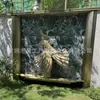 Escultura Abstrata de Fita em Aço Inoxidável Personalizada para Decoração de Parede de Paisagismo de Pátio de Villa, Ornamento de Arte de Luxo Leve para Clube