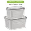Conjunto de três peças certificado FCM para armazenamento de alimentos no micro-ondas, caixa especial para frutas e vegetais para geladeira da cozinha, caixa para conservação de frescor