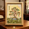 2026 Novo Modelo Suporte de Exibição Árvore da Fortuna Novo Estilo Chinês Pintura Decorativa Atratora de Riqueza Mesa de Escritório Entrada Mesa de Centro Porta-Retrato