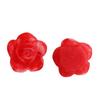 Principios de primavera tie-dye sensación rosa escarchada floreciendo flor pequeña diy hecho a mano pendientes pasador material para funda de teléfono al por mayor