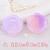 Larga flocking color transparente floración espiral rosa haciendo DIY funda para teléfono móvil caja de almacenamiento de pegamento de crema pinza para el pelo decoración