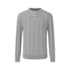 Rumeng Moda Retrô Japonesa Marca da Moda Malha Simples Masculina Outono Estilo Preguiçoso Gola Henley Casual para o Dia a Dia Suéter