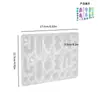 Aretes colgantes irregulares hechos a mano para bricolaje, molde de silicona de resina epoxi, colgante de forma geométrica, llavero, herramienta abrasiva de silicona