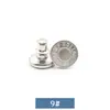 Artefacto ajustador de cintura botón sin clavos 17mm Pantalones de mezclilla cintura Gran Cambio Pequeño desmontable ajustable sin costuras botón de metal