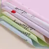 Papel para envolver ramos de flores, papel de regalo, materiales florales para manualidades, texto en inglés con forma de corazón, papel de regalo para fiestas