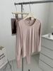 Conjunto de Dos Piezas de Ropa de Otoño y Pantalones de Proteína de Aminoácidos para Mujer Traje de Ropa Interior Térmica de Invierno Ajuste Ceñido Adelgazante Versátil Interior