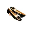 Zapatos Mary Jane de piel de oveja con hebilla cuadrada y tacón bajo, Zapatos planos de suela blanda estilo francés, Versátiles para el trabajo y fiestas