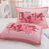 Toalla de almohada acolchada de dibujos animados 52 x 78 algodón y funda de almohada engrosada individual dormitorio de estudiante alto valor de color toalla de almohada al por mayor