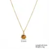 Moderna Estilo de Lujo Ligero, Sencillo y Versátil Collar para Mujer de Ojo de Tigre Amarillo Natural, Acero Inoxidable Chapado en Oro de 18 Quilates, Regalo para el Día de la Madre