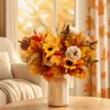 Suministro Exclusivo Transfronterizo de Calabazas Artificiales, Hojas de Arce y Arreglos Florales para Decoraciones de Otoño para el Hogar y Festividades, Los Bouquets de Flores Artificiales Más Vendidos de Amazon