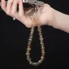 Cadena de Teléfono Móvil Brillante de Diamante de Lujo de Cristal de Gama Alta Exquisita Cadena Colgante de Pedrería Translúcida de Hielo Pulsera Anti-Pérdida de Muñeca