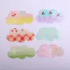 Nuevo Parche Acrílico con Purpurina de Nube para Niña Dulce Accesorio para el Cabello DIY Pasador Pinza Lateral Adorno para el Cabello Pinza para el Flequillo Accesorio Pequeño