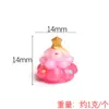 Yqt Mini Árbol de Navidad Colorido Casa de Muñecas Decoración Adornos de Escritorio Transfronterizo Creativo Hecho a Mano DIY Accesorios de Joyería de Resina