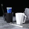 Venta al por mayor de taza de gárgaras de diamante para el hogar, taza de cepillo para pareja con asa, taza de gárgaras de plástico simple y creativa a la moda, soporte para dientes