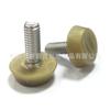 19mm-m6 1/4 ancla de plástico antideslizante de tres líneas pie de plástico ajustable mueble pie ajustable alfombrilla pie ajustable