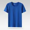 Playera de manga corta de algodón puro de 180 gramos para hombre y mujer, ropa de trabajo, ropa de clase, ropa de grupo, bordada, DIY, playera publicitaria de generación