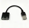 Usb para 3,5 milímetros conversor de placa de som externa computador fone de ouvido microfone dois em um alto-falante adaptador de áudio
