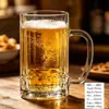 Directo del FabricanteTaza Gruesa para Cerveza de Barril de Vidrio para Hogar, Bar, KTV