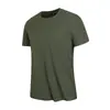 Camiseta Sin Costuras de Nylon Spandex Estilo Nuevo Seda de Hielo para Hombre Verano Nueva Elástica de Manga Corta Secado Rápido Transpirable Top Deportivo