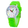 Reloj Digital de Lápiz Colorido de Dibujos Animados Transfronterizo Reloj para Estudiante Reloj Femenino Lindo Color Gelatina Correa de Silicona Reloj de Cuarzo