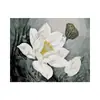 Fábrica de pintura al óleo digital DIY de nieve para ventana, venta al por mayor, marco combinado sin marco, buen marco interior estirado, estilo de generación de múltiples bordes