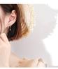 Pendientes de amor huecos de diamante retro francés de aguja de plata S925 2024 nueva moda pendientes super hada femeninos super hada