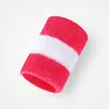 Muñequeras de toalla, muñequeras de algodón tejido, coloridas, absorbentes de sudor, transpirables, muñequeras de rizo, adecuadas para deportes, correr y jugar a la pelota; personalizable y disponible para venta al por mayor