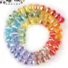 Venda Direta da Fábrica Lanterna Cor Gradiente Contas de Cristal Imitação Contas Soltas Pulseira DIY Colar Acessórios de Joias Atacado
