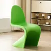 Silla Dong Chair Estilo Forma Irregular de Moda Silla de Comedor Creativa Silla Acrílica Hogar Moderno Simple Respaldo Taburete de Maquillaje Diseño