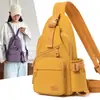 Bolso de Pecho Convertible Multifuncional Transfronterizo de Hombro Único/Doble para Mujer, Bolso Cruzado Ligero de Nailon para Exteriores, Mochila de Gran Capacidad para Hombre
