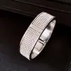 Pulsera Exquisita Ovalada de Pedrería Transfronteriza Europea y Americana Diseño de Personalidad a la Moda Anillo de Mano Lujo Ligero Sensación de Alta Gama Joyería de Mano Versátil
