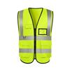 Chaleco reflectante para trabajo de tránsito Chaleco fluorescente Ropa Voluntarios Sitio de saneamiento Seguridad Construcción Chaleco reflectante