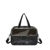 Bolso de Mano Cuadrado Pequeño de Estilo Coreano de Moda Transfronterizo para Mujer, Bolso de Hombro Nuevo de Patchwork de PVC para Verano 2026, Bolso Cruzado Versátil