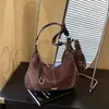 Bolso transfronterizo nuevo con forma de dumpling, versátil para mujer, adecuado para ir al trabajo, bolso cruzado, bolso de media luna, nuevo estilo 2026, bolso de hombro de gamuza, bolso de axila