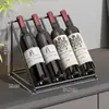 Estante para Vino para Mesa de Comedor en Casa, Simple Estante de Exhibición de Vino con Múltiples Compartimentos, Gabinete para Vino, Estante Inclinado de Almacenamiento para Lafite Champagne y Artículos Decorativos