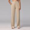 Pantalones de Pierna Ancha con Caída de Modal Lavado a la Arena Softstreme Cintura Alta Sueltos para Correr Fitness Deportes Pantalones Largos Pantalones de Yoga