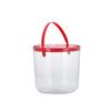 Producción de Latas de Plástico Personalizadas, Cubos Abrazadores de Frutas, Bolsas Redondas Pequeñas Transparentes Tipo Manzana, Cubos de Empaque para Frutas que se Pueden Etiquetar
