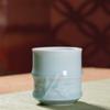 Longquan Celadon Chinês Casa Ice Crack Cup Xícara de chá Copo único de cerâmica Xícara de chá Office Handless Cup