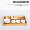 Cerâmica branca para cuidados com a pele tigela pequena branca porcelana branca xícara de chá para água tigela de óleos essenciais para salão de beleza tigela para misturar máscara tigela para misturar spa