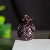 Adornos de Piña Dorada de Resina Rellena de Cristal Natural Mascota Fresca y Linda Decoraciones de Escritorio de Escritorio