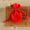 Paquete Creativo Bolsa de Terciopelo para Joyería Linda Bolsa de Terciopelo con Forma de Calabaza en U Bolsa para Anillos, Aretes, Collares