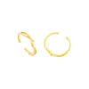 Esperando con ansias el método antiguo de oro de arena, anillo de enlace de amor eterno, exquisito y duradero, anillo de diseño de lujo ligero para mujer, simple y moderno