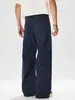 Pantalones Casuales de Calle Americano con Diseño Multiplegues para Hombre, Nuevos Pantalones Rectos de Pierna Ancha Lavados Estilo Vintage de Verano