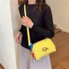 Bolsa de Tecido Impermeável Nova Estilo Primavera/Verão 2026 Patchwork Cor Contrastante Multicamadas Grande Capacidade Bolsa Transversal Bolsa de Ombro Bolsa de Higiene Pessoal para Mulheres