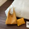Shuai Mi Home Casual Estiloso Grande Capacidade Ombro Único Moda Tendência Tecido Bolsa Tote Simples Retro para Ir ao Trabalho Bolsa de Axila