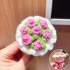 Nuevo Lindo Llavero de Caqui Fresa Crochet de Fruta Accesorios Colgantes para Bolso de Coche Cosas Buenas Suceden Colgante de Lana