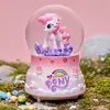 Regalo para Niños Cubierta de Plástico Kuromi Frozen Elsa Bola de Cristal Caja de Música Estudiante Femenina Regalo de Cumpleaños Caída de Nieve