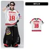 Conjunto de Hip-Hop de Calle de Moda para Niños, Espiga de Trigo No. Conjunto de Disfraz de Rendimiento de 18 Piezas, Atuendo Hip-Hop de Estilo Urbano para Niños